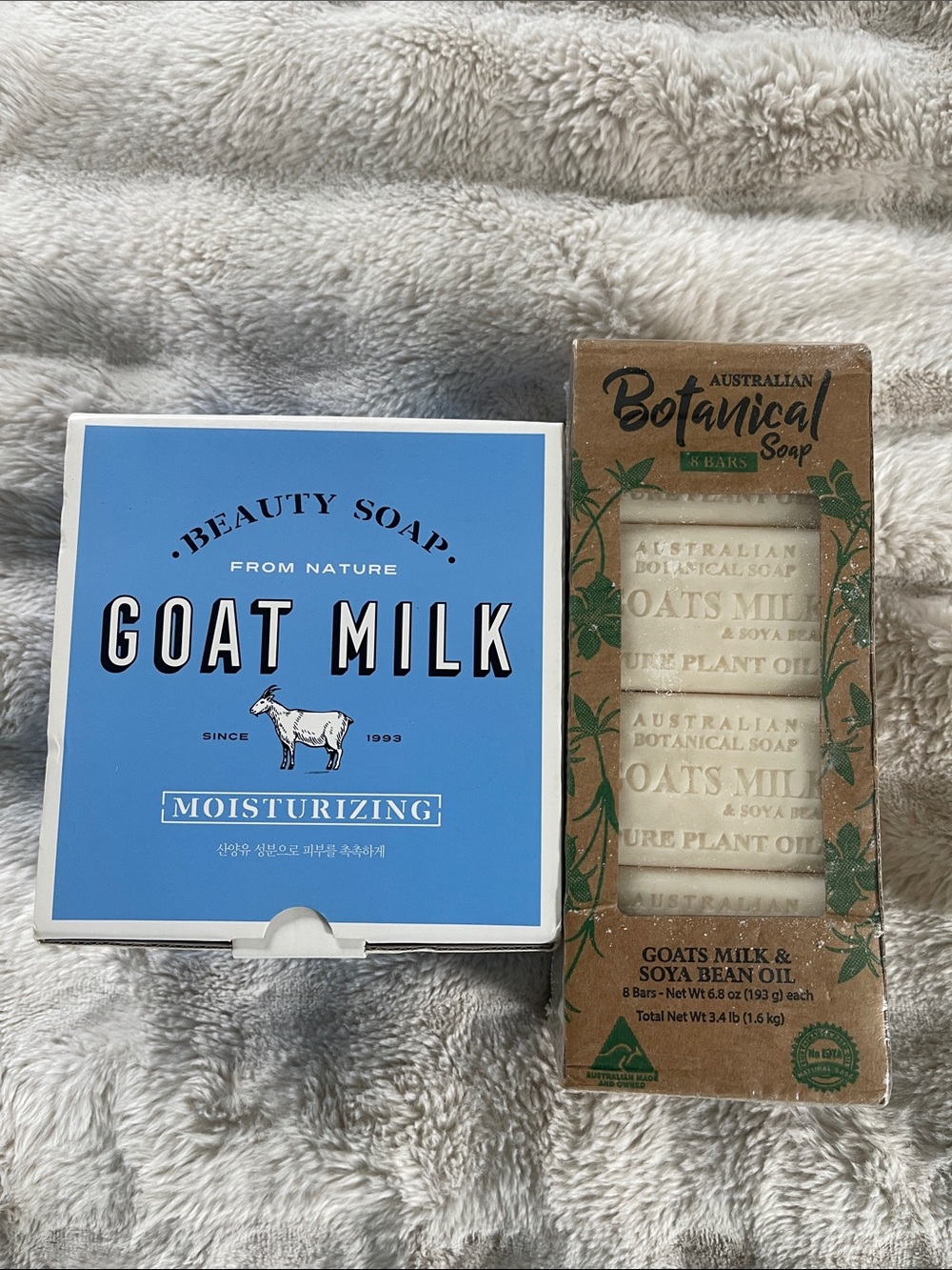 ❤️NEW!!❤️BUNDLED!Goat Milk Moisturizing Beauty Soap & Goats Milk & Soya Bean Oil